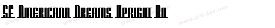SF Americana Dreams Upright Bold字体转换